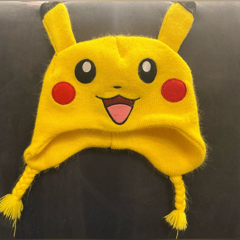 Pokemon Bright Yellow Knit Hat
